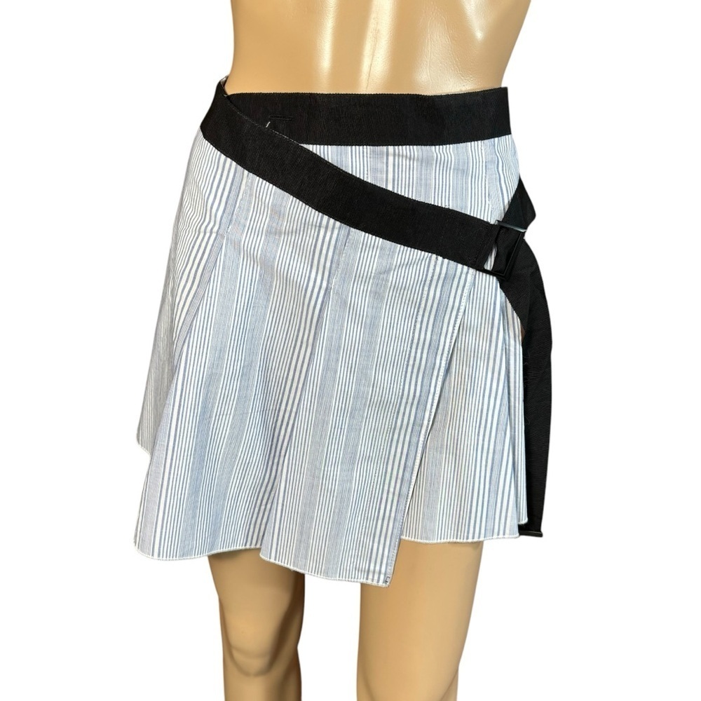 NWT New $114 LF Seek the Label Stripe Wrap Mini Skirt Size S